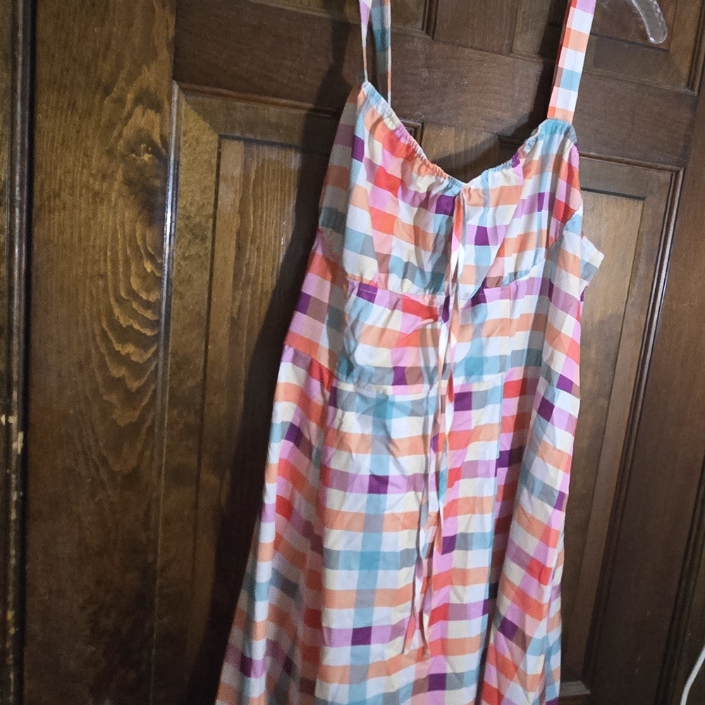 SHEIN Multicolor Checkered Maxi Dress